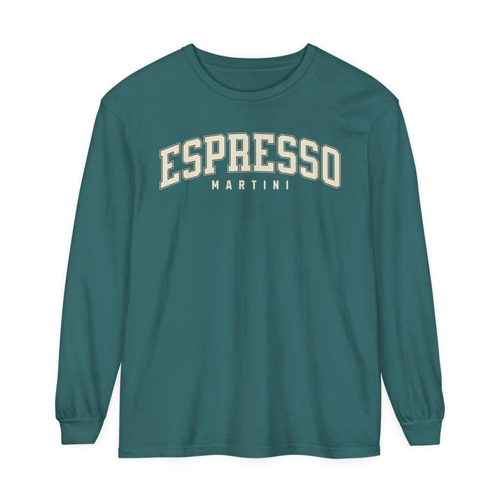 Espresso Martini Garment-dyed Long Sleeve T-Shirt