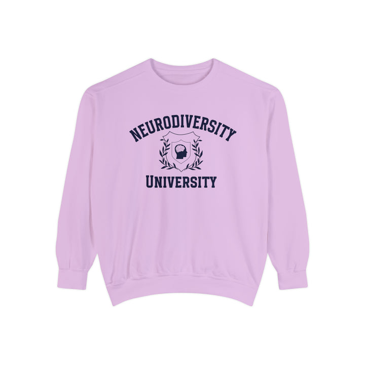 Adult Comfort Colors Neurodiversity University Beautiful Mind  Sweatshirt