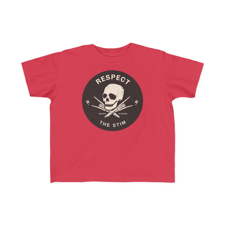 Toddler's  Respect the Stim Skull Tee