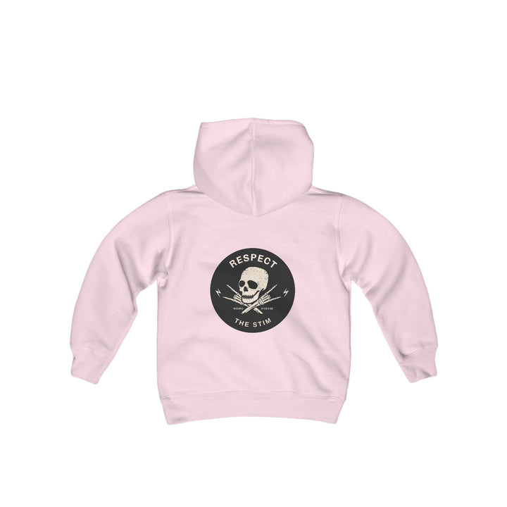 Kids Respect the Stim Skull Front and Back Hoodie Sweatshirt