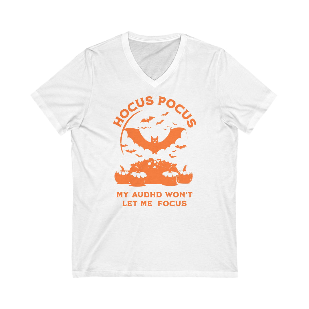 Adult Hocus Pocus My AuDHD Wont Let Me Focus V-Neck Tee