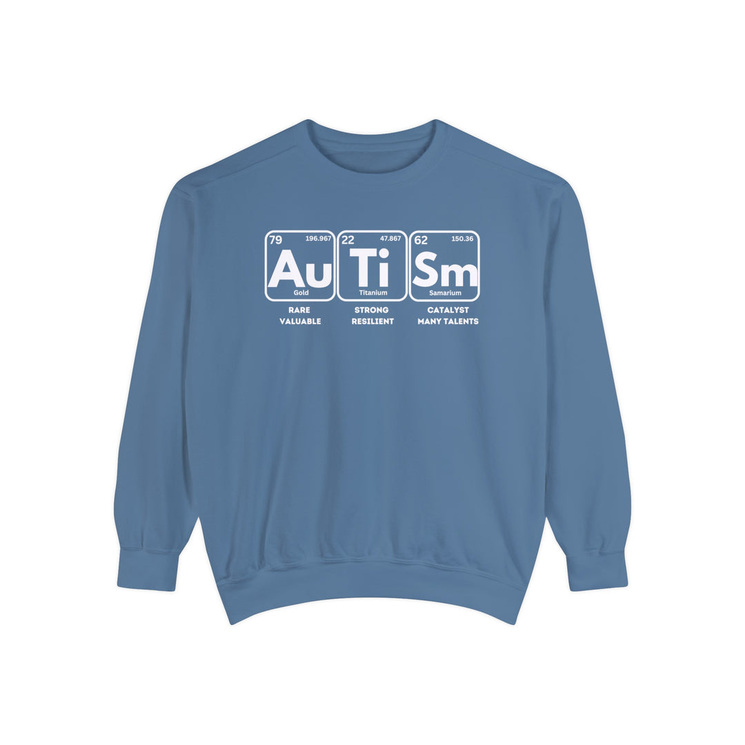 Adult Autism Elements Comfort Colors Sweatshirt