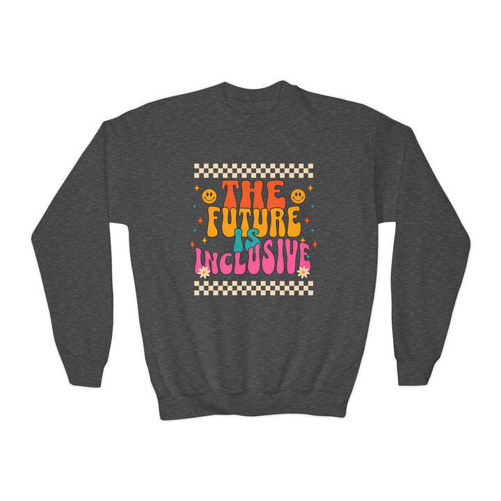 Kids Groovy The Future is Inclusive Sweatshirt