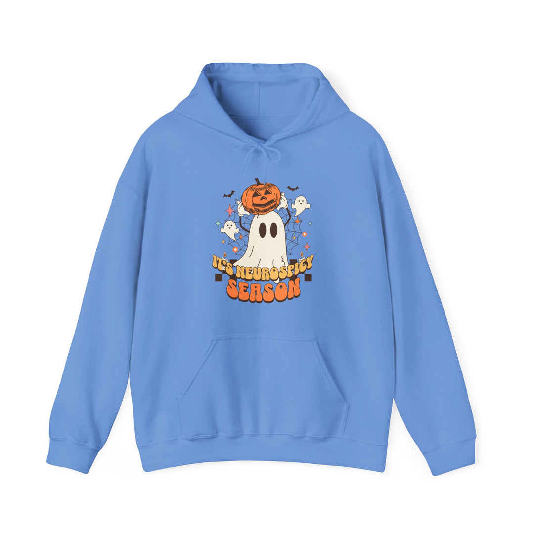 Adult Its Neurospicy Season Ghost and Pumpkin Hoodie