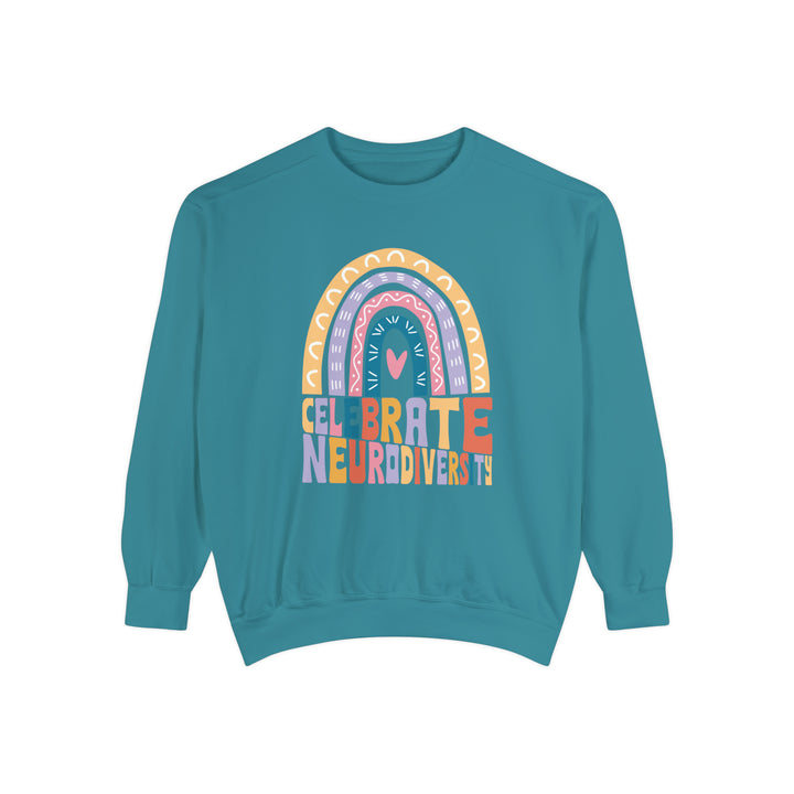 Comfort Colors Celebrate Neurodiversity Rainbow Sweatshirt