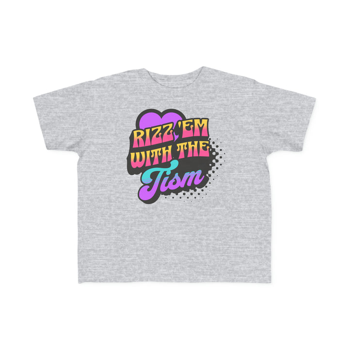 Toddler's Rizz Em With The Tism Purple Heart  Tee