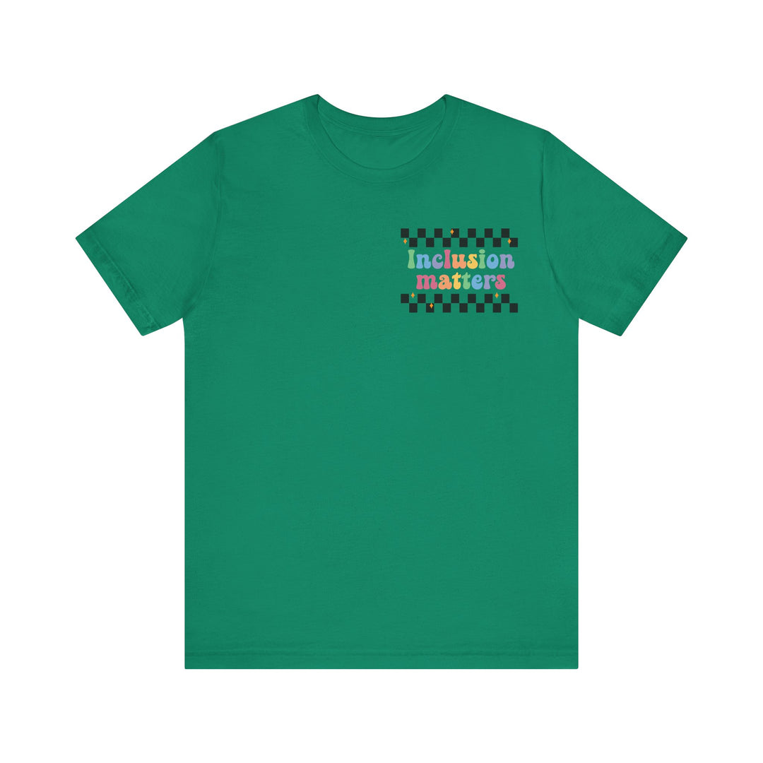 Adult Inclusion Matter Checkerboard Front and Back Tee