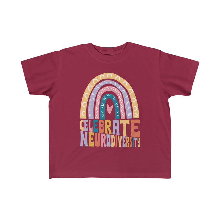 Toddler's Celebrate Neurodiversity Rainbow Tee