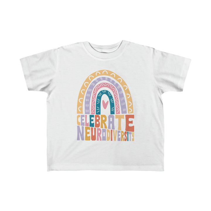 Toddler's Celebrate Neurodiversity Rainbow Tee