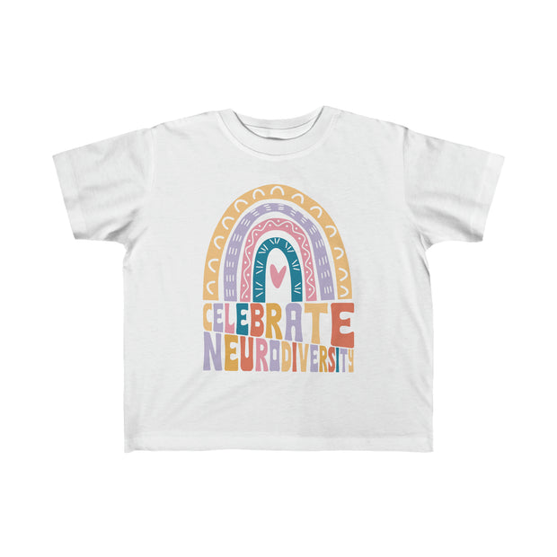 Toddler's Celebrate Neurodiversity Rainbow Tee