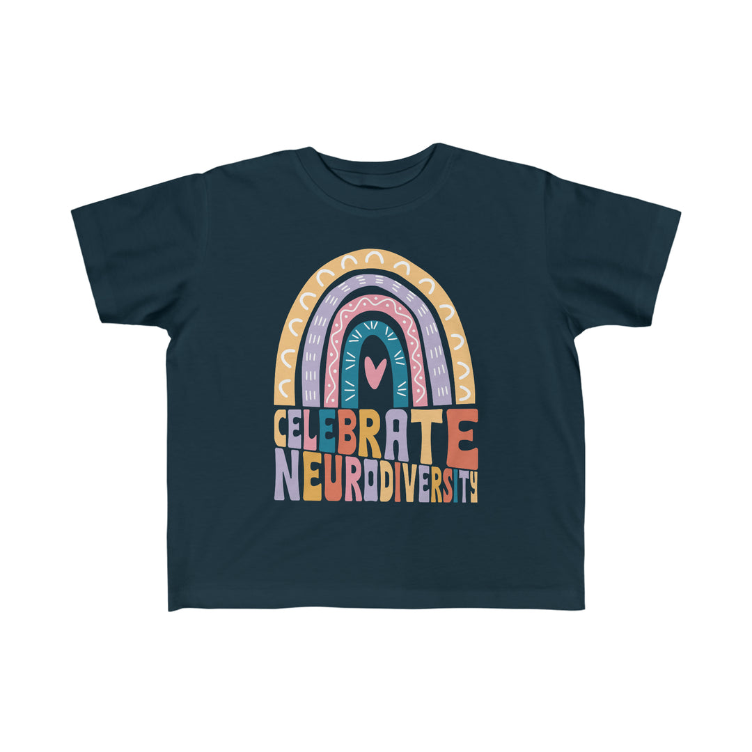 Toddler's Celebrate Neurodiversity Rainbow Tee