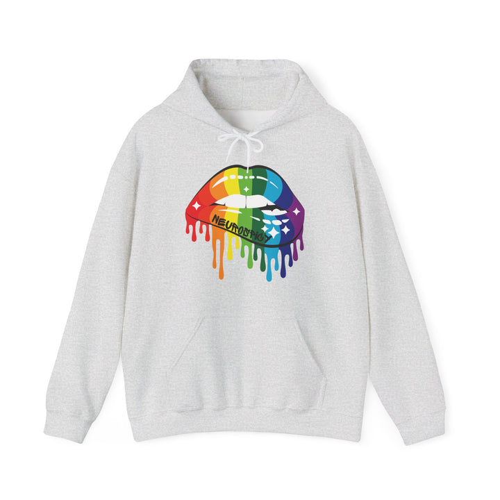 Neurospicy Rainbow Lips Hoodie