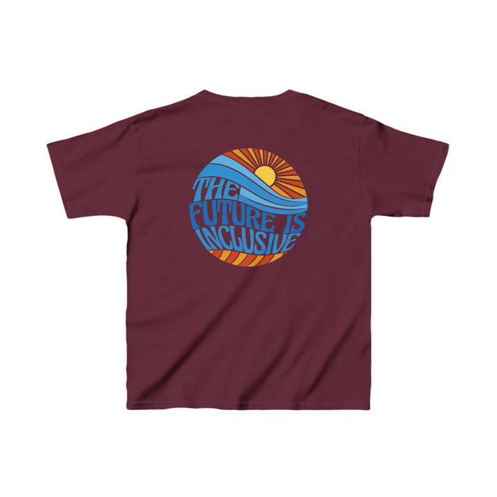 Kids The Future Is Inclusive Groovy Sun Tee