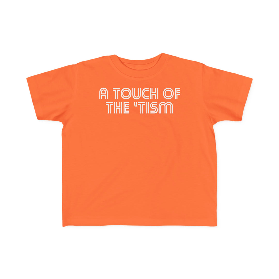 Toddler's Touch of the Tism Line Letters Tee