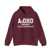 AuDHD University I Came. I Saw. I Forgot What I Was Doing. White Text Hoodie