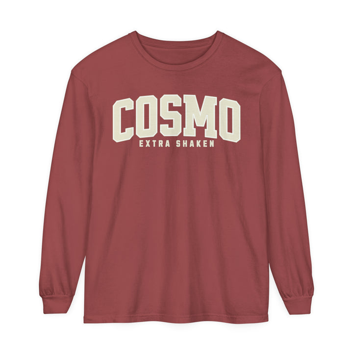 Cosmo Extra Shaken Garment-dyed Long Sleeve T-Shirt