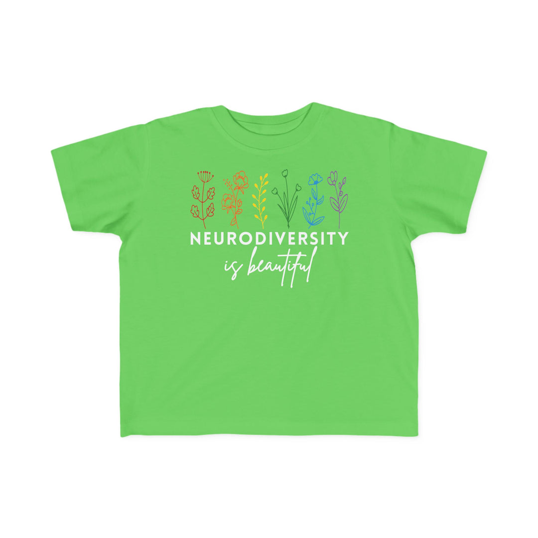 Toddler's  Neurodiversity Is Beautiful Flowers Tee