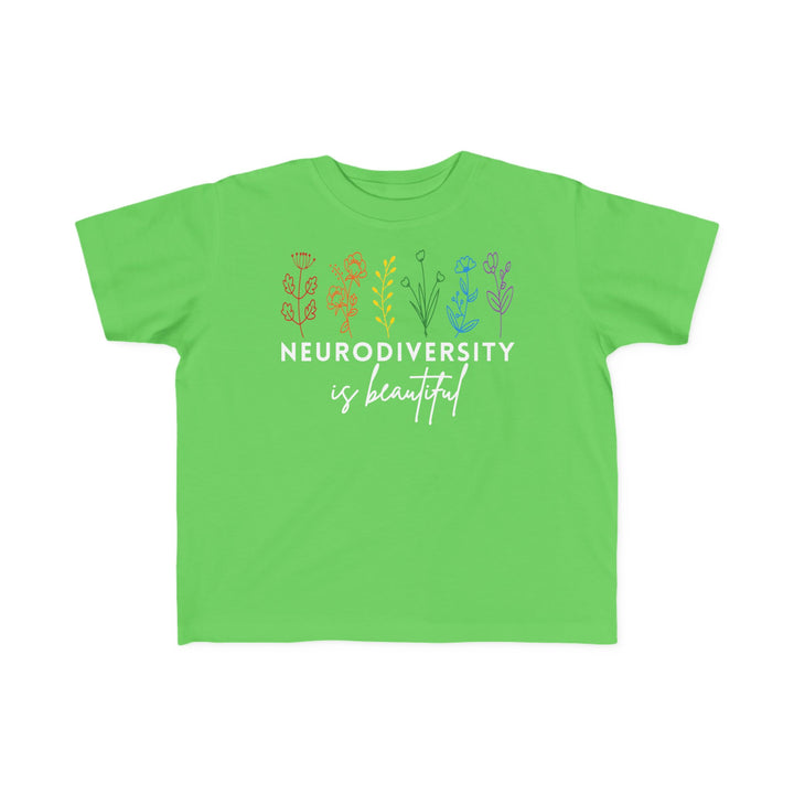 Toddler's  Neurodiversity Is Beautiful Flowers Tee