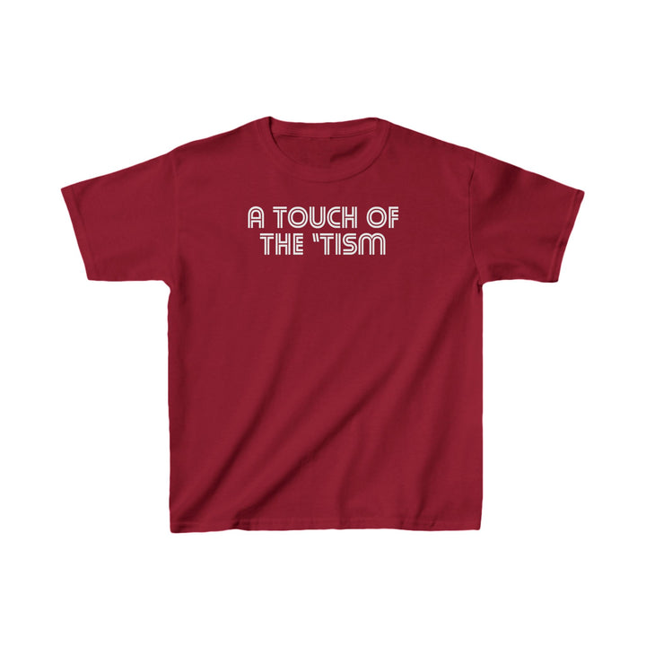 Kids Touch of the Tism Line Letters Tee