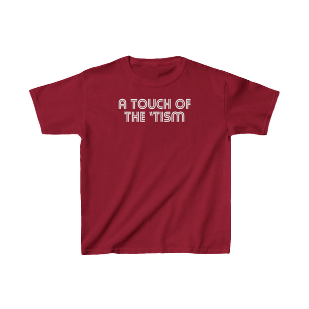 Kids Touch of the Tism Line Letters Tee