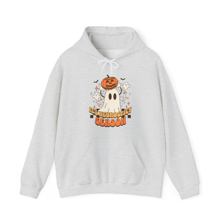 Adult Its Neurospicy Season Ghost and Pumpkin Hoodie