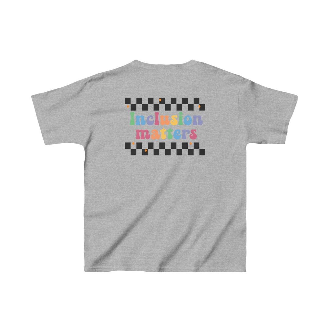 Kids Inclusion Matter Checkerboard Front and Back Tee