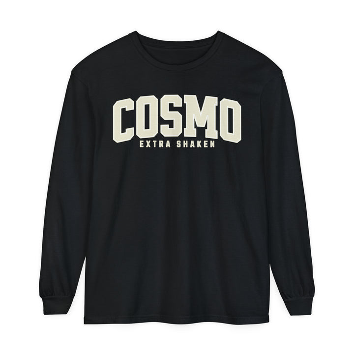 Cosmo Extra Shaken Garment-dyed Long Sleeve T-Shirt