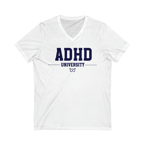 ADHD University Butterfly Symbol V-Neck Tee