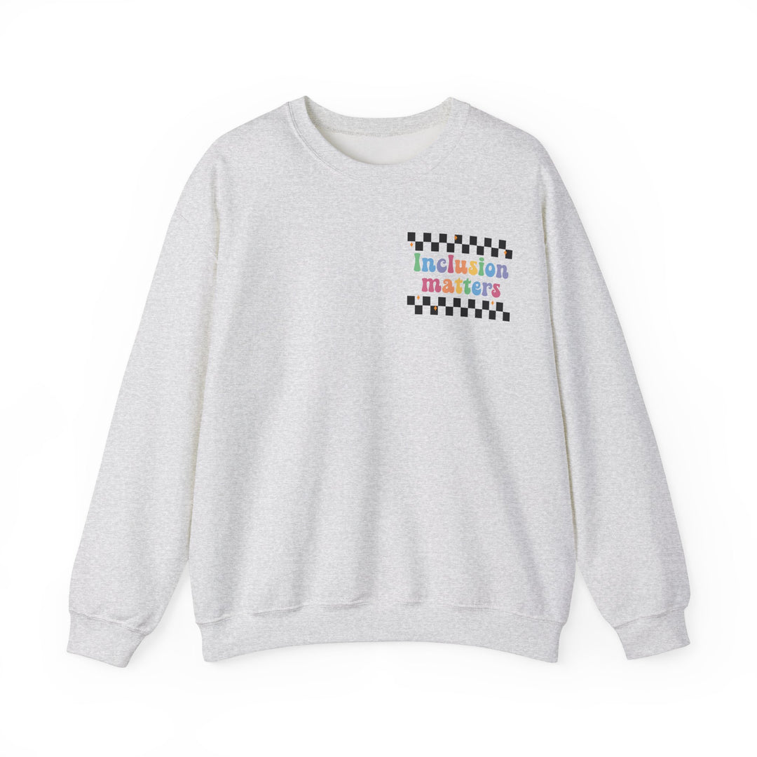 Adult Inclusion Matter Checkerboard Front and Back Sweatshirt