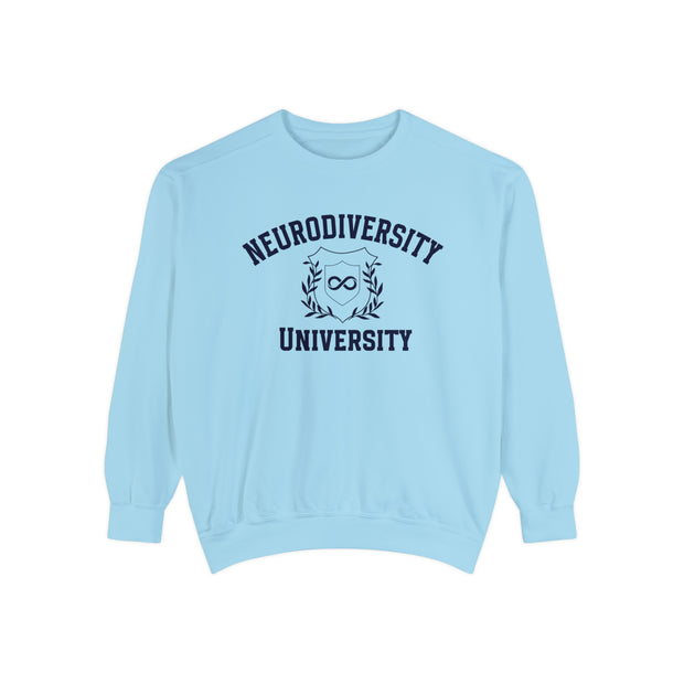 Comfort Colors Neurodiversity University Infinity Symbol Sweatshirt