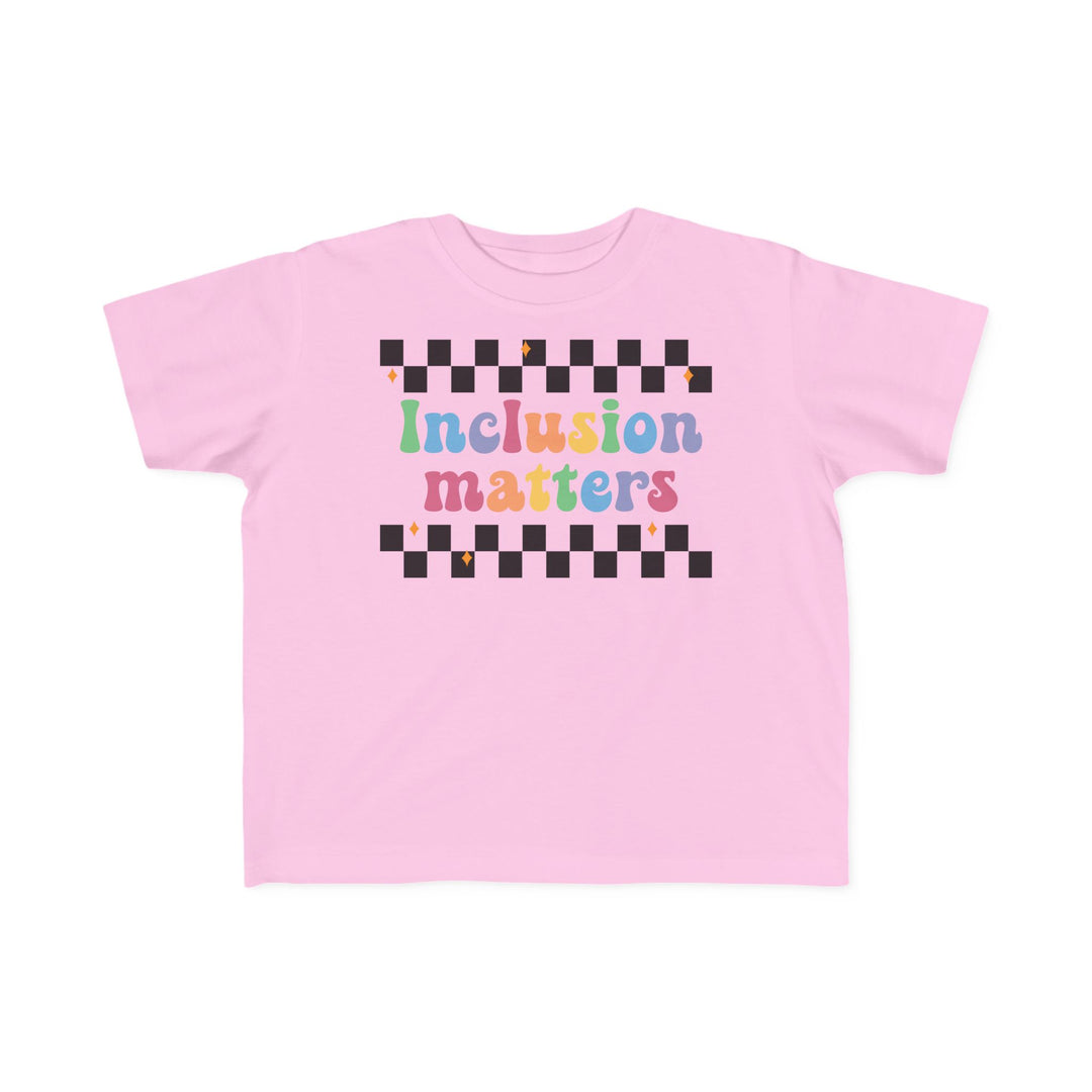 Toddler's  Inclusion Matter Checkerboard Tee