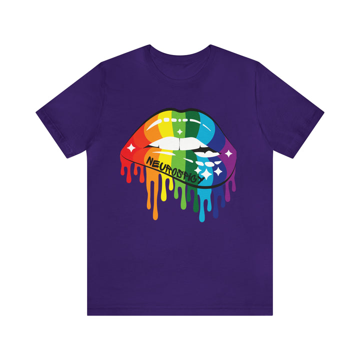 Neurospicy Rainbow Lips Tee