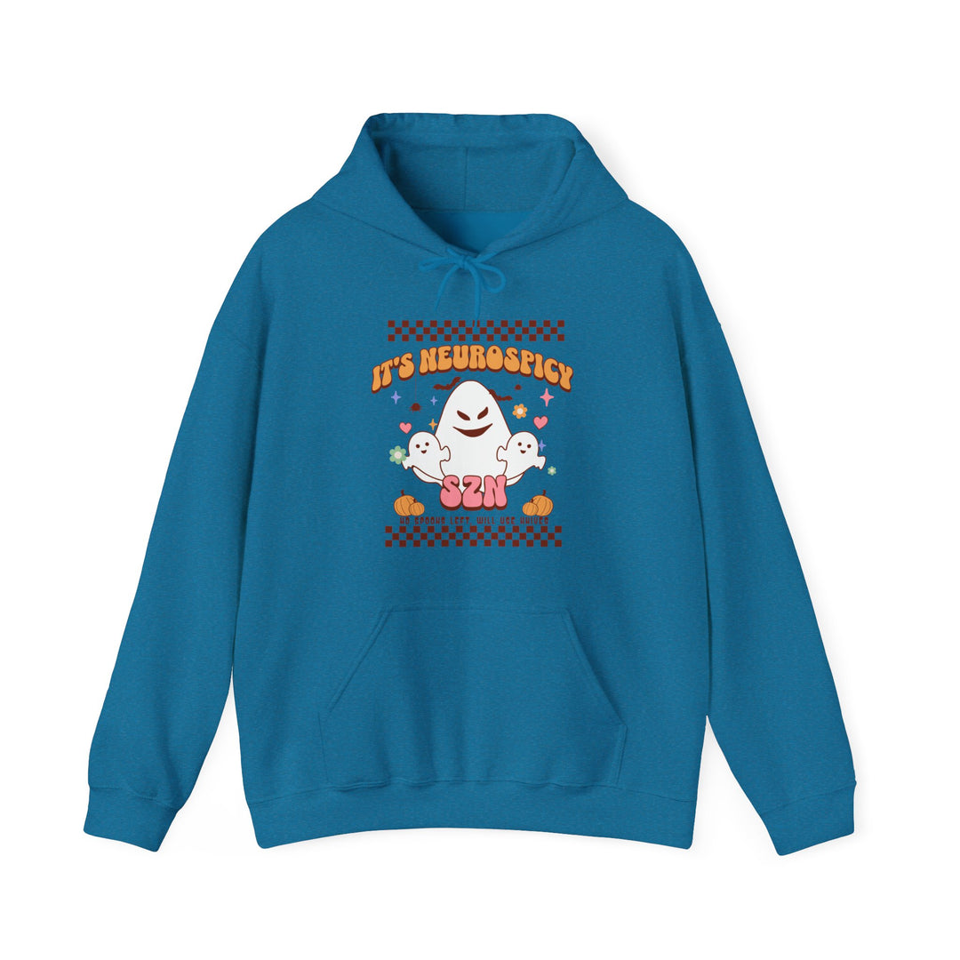 Adult Its Neurospicy Szn Ghost, Spoons, Knives Hoodie