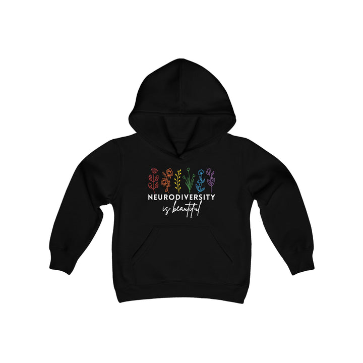 Kids Neurodiversity Is Beautiful Flowers Hoodie Sweatshirt