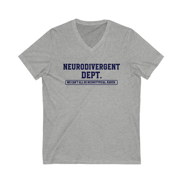 Neurodivergent Dept. V-Neck Tee