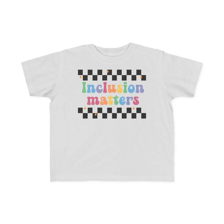 Toddler's  Inclusion Matter Checkerboard Tee