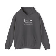 JOMO Hoodie White Text