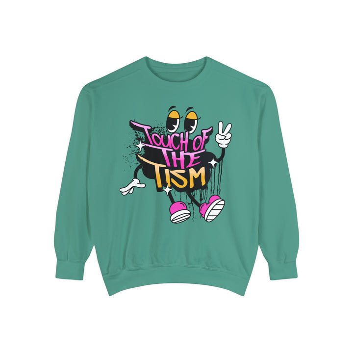 Adult Touch of the Tism Graffiti  Comfort Colors Sweatshirt