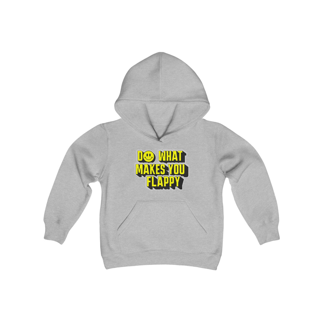 Kids Do What Makes You Flappy Yellow Letters Hoodie Sweatshirt