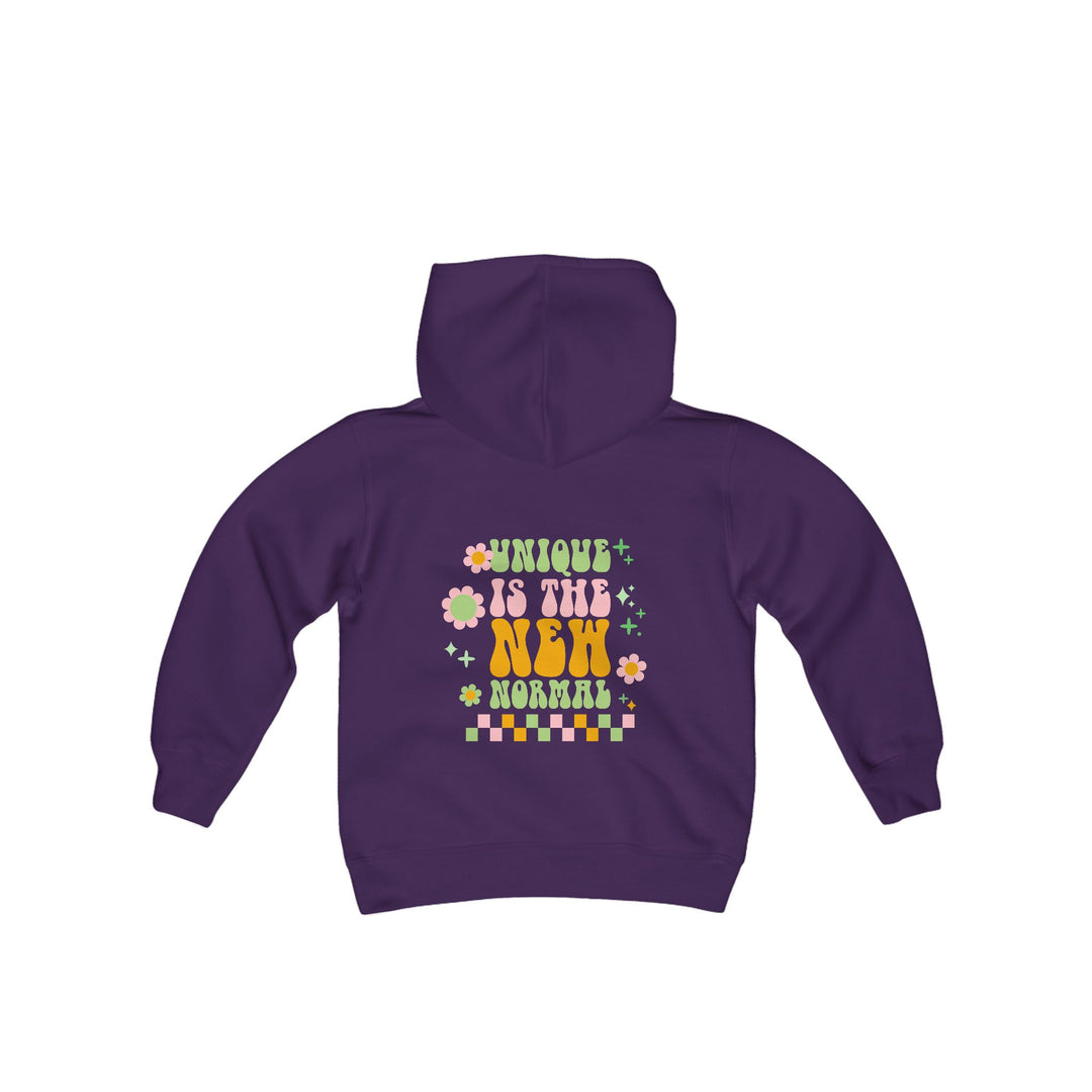 Kids Unique is the New Normal Front and Back Hoodie Sweatshirt