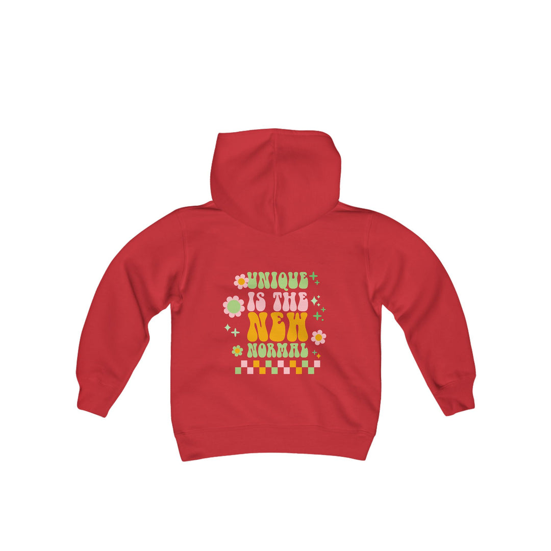 Kids Unique is the New Normal Front and Back Hoodie Sweatshirt