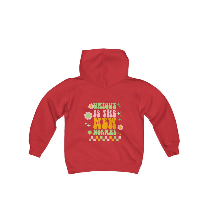 Kids Unique is the New Normal Front and Back Hoodie Sweatshirt