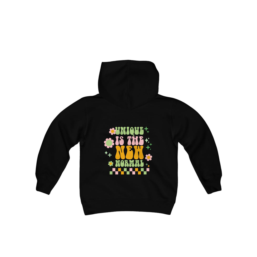 Kids Unique is the New Normal Front and Back Hoodie Sweatshirt