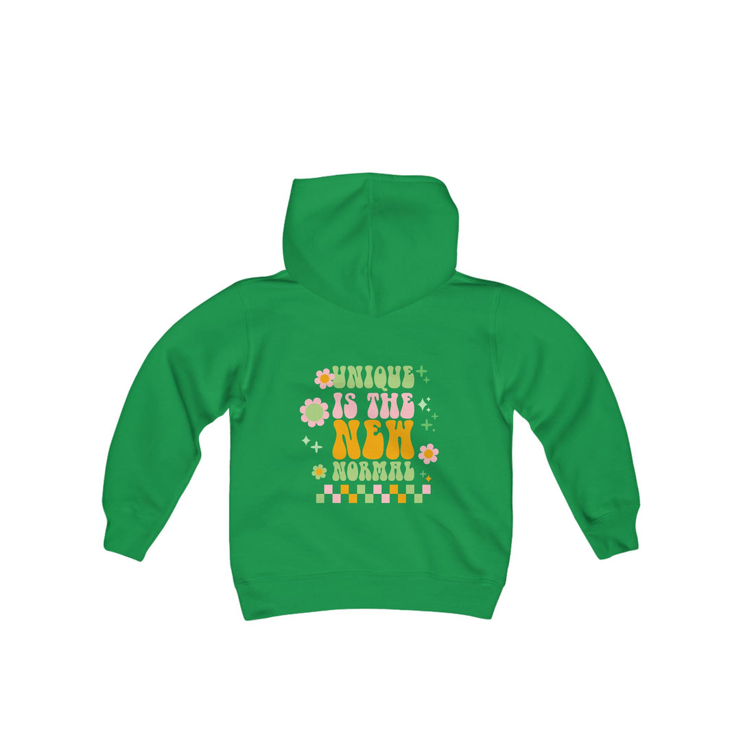 Kids Unique is the New Normal Front and Back Hoodie Sweatshirt