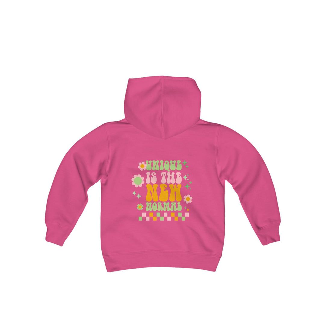 Kids Unique is the New Normal Front and Back Hoodie Sweatshirt