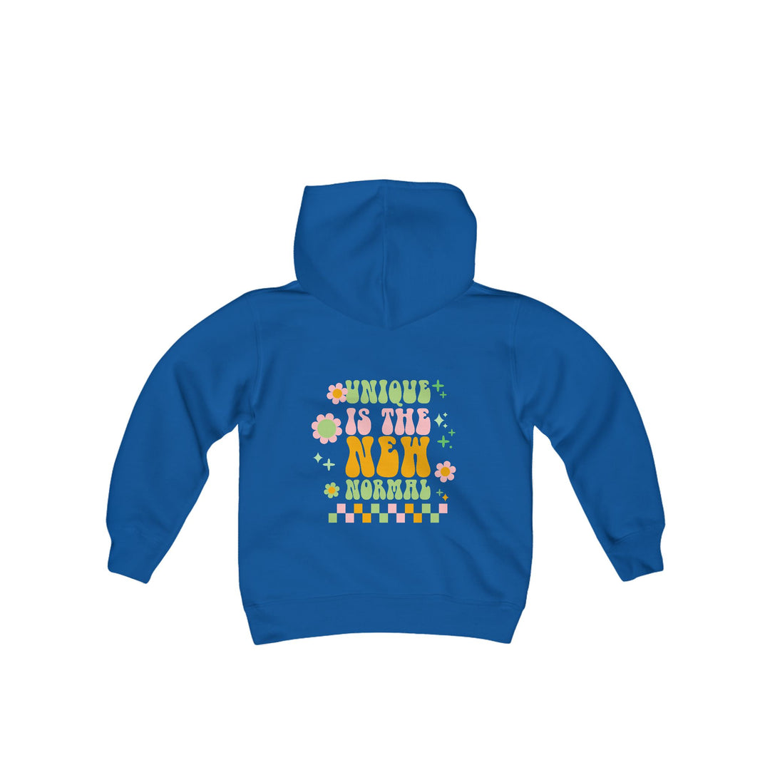 Kids Unique is the New Normal Front and Back Hoodie Sweatshirt