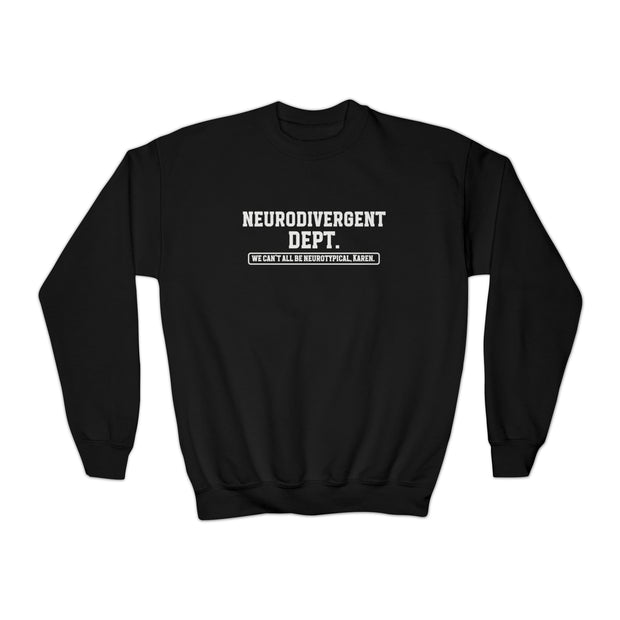 Kids Neurodivergent Dept. Sweatshirt