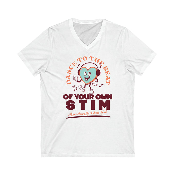 Dance to the Beat of Your Own Stim V-Neck Tee