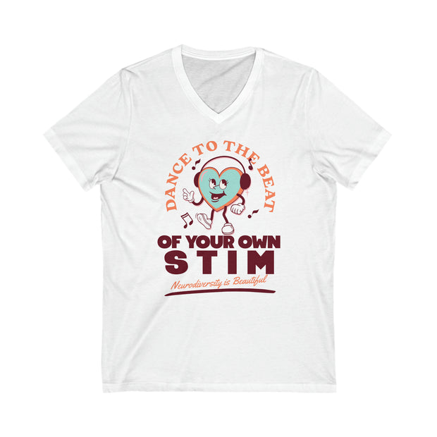 Dance to the Beat of Your Own Stim V-Neck Tee