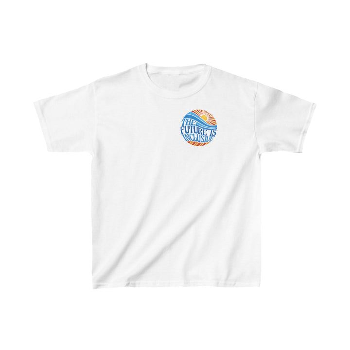 Kids The Future Is Inclusive Groovy Sun Tee